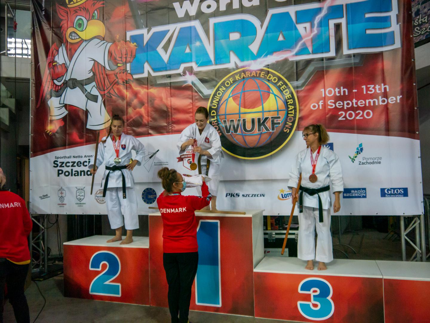 Coupe du Monde WUKF - Szczecin - Pologne - Septembre 2020 - Le podium Seniors en armes longues